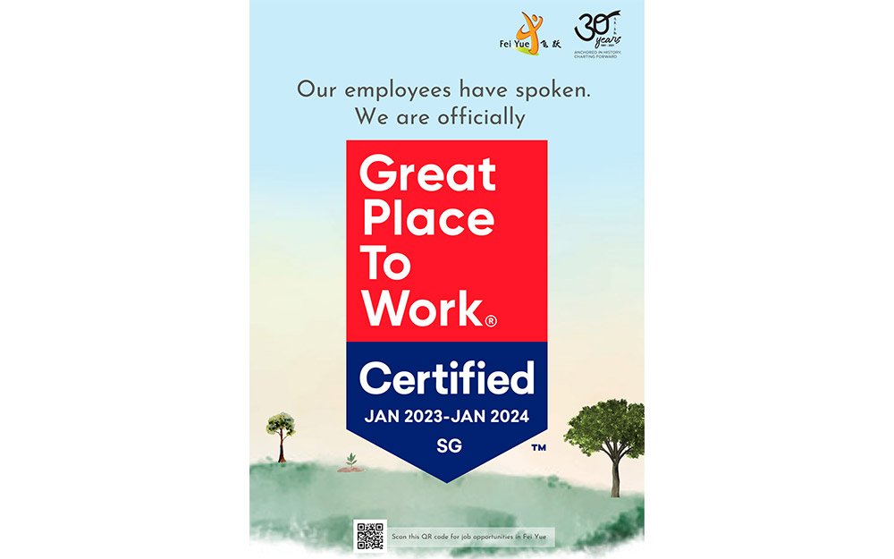 Fei Yue is a Great Place to Work!